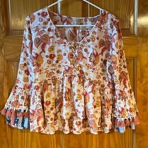 True Craft Paisley Boho Top